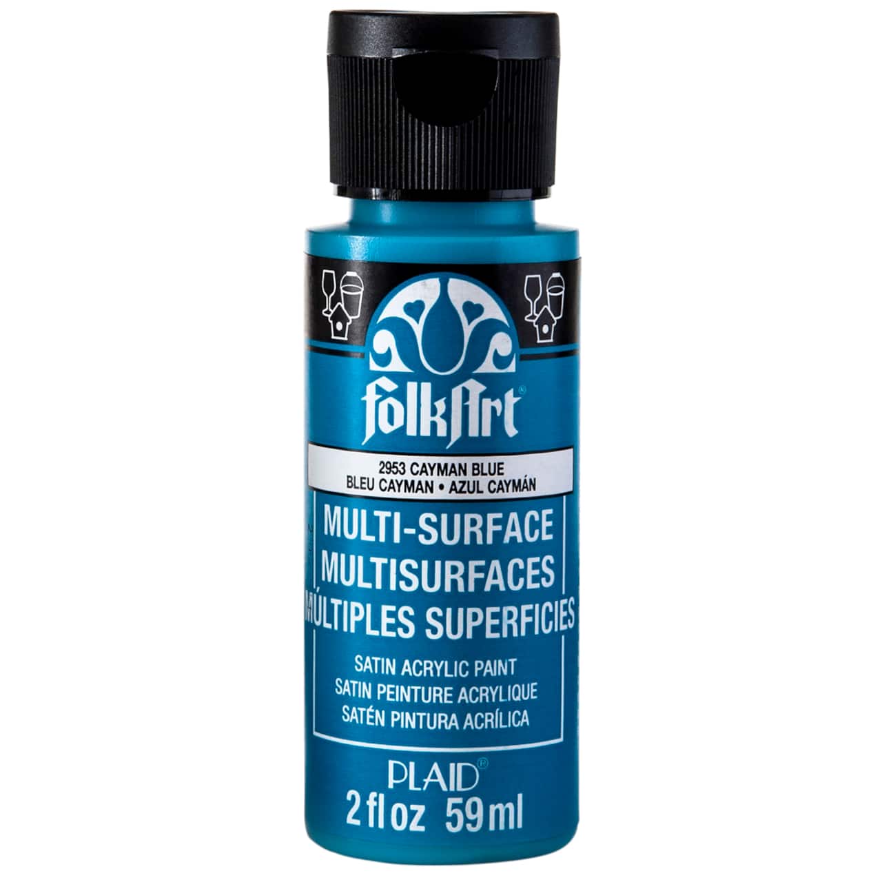 12 Pack: FolkArt® Multi-Surface Satin Acrylic Paint, 2oz.